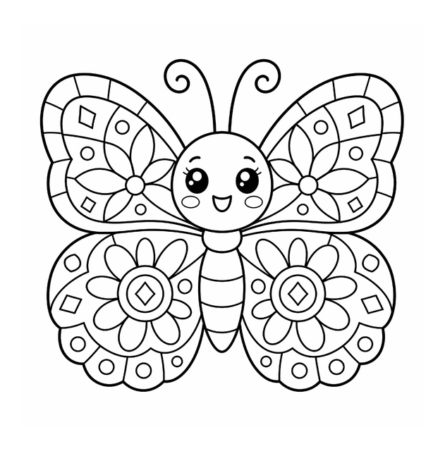 Blumen-Schmetterling