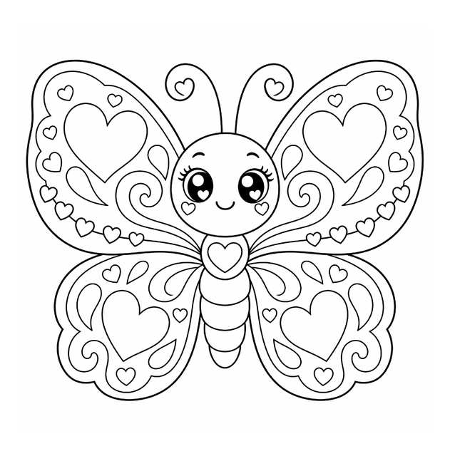 Herzen-Schmetterling